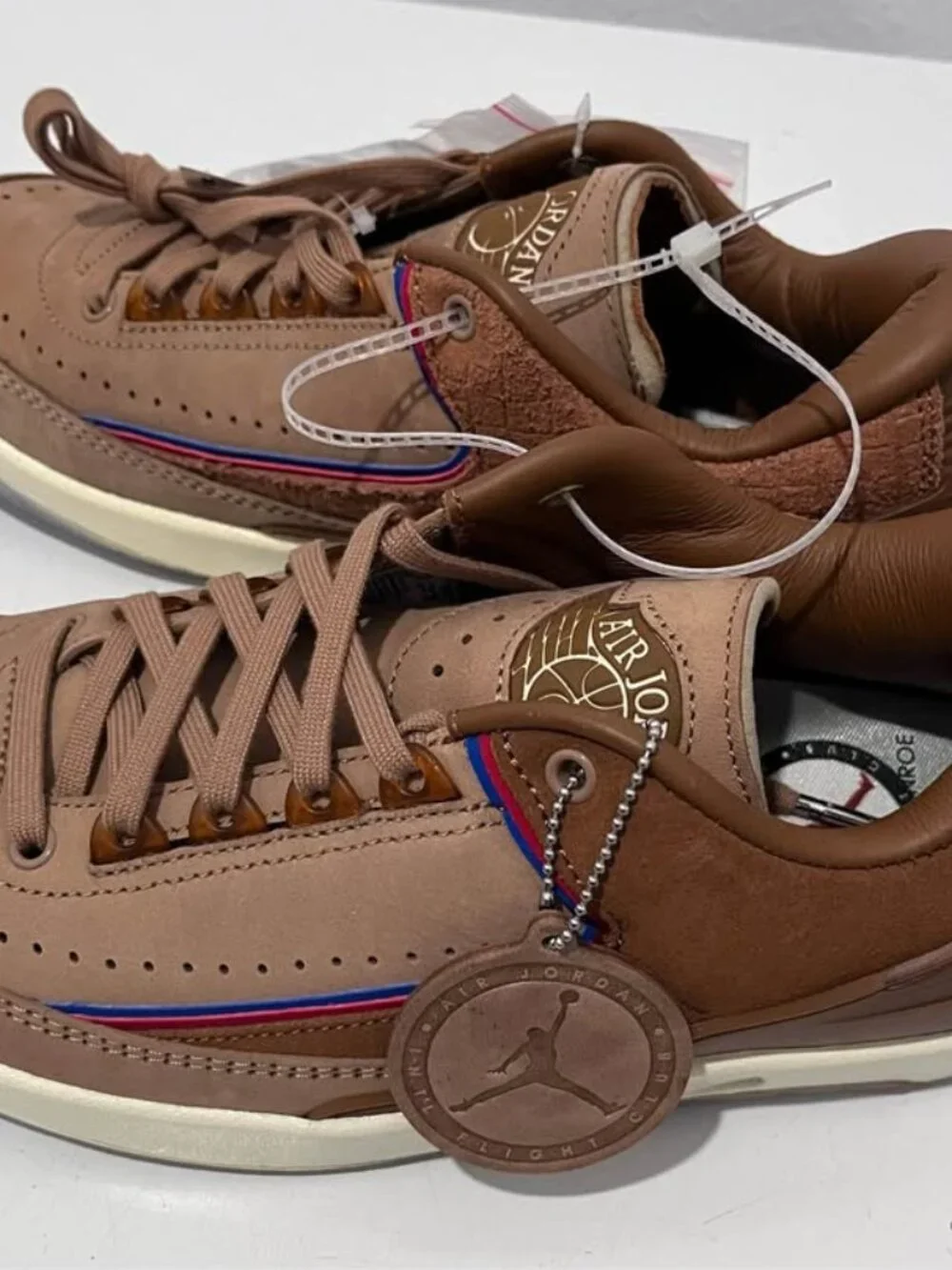 Brand New Air Jordan 2 Retro Low x Two 18 Rocky Tan Size 7.5 Mens DV7129-222